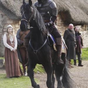 Still of Alan Menken Timothy Omundson Dan Fogelman Glenn Slater Joshua Sasse and Mallory Jansen in Galavant 2015