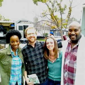 The cast of 2 of the 3 spots being shot for Trulia tv campaign. (Namakula, Ptolemy & Shelly Slocum and Malcolm Foster Smith.) 1.30.14