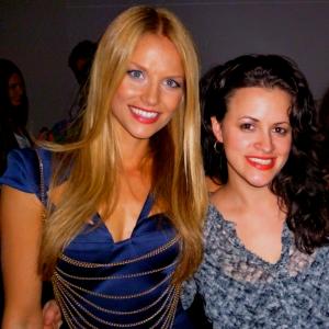 with actress Ellen Hollman for Visual Impact charity fundraiser in Hollywood