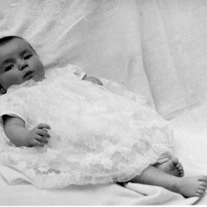Yvette Rowland as a baby