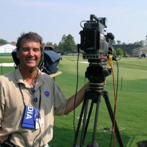Inertia Films president A Troy Thomas shoots at the US Open Golf Championship in Pinehurst NC for PGA Tour Sunday