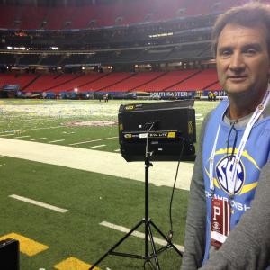 Troy working the 2014 SEC Championship in Atlanta, GA.