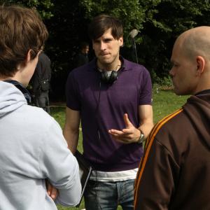 Giles Alderson directing Paul Purnell and Mickael Brolin on Sportsday 3D