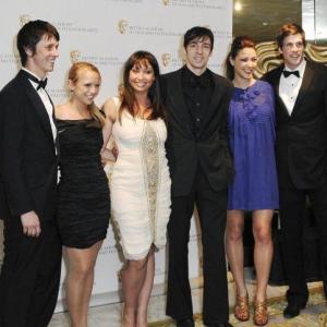 Ralf Little and Giles Alderson at the Bafta Awards for Kate Modern