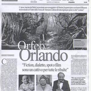 Orfeo Orlando su  La Repubblica 