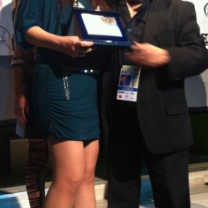 Barbara Boldri e Orfeo Orlando regista Premiati al Pistoia Corto Film Festival 2012