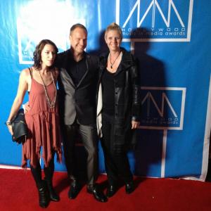 Dominique Schilling Kim Planert and Caroline Risberg at the Hollywood Music in Media Awards