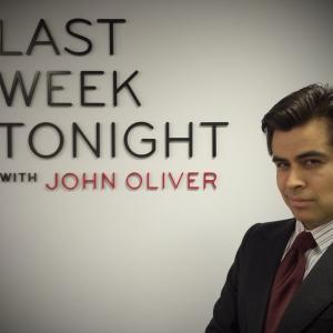 On set at Last Week Tonight with John Oliver