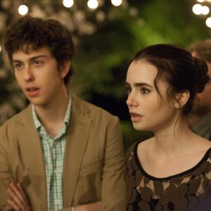 Still of Nat Wolff and Lily Collins in Stuck in Love (2012)