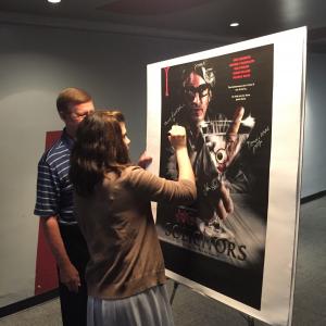 Signing poster for No Solicitors