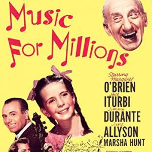 June Allyson Jimmy Durante Jos Iturbi and Margaret OBrien in Music for Millions 1944