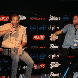 Aaron Moorhead and Justin Benson at event of Spring 2014