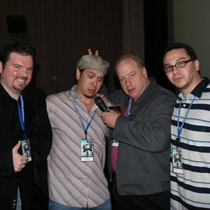 Project Greenlight 3 Winner/Co-Writer Marcus Dunstan, Producer/Actor Brian Ronalds, Project Greenlight 3 Winner/Director John Gulager, and Director/Producer Dean Ronalds screen their films at the International Horror and Sci-Fi Film Festival in Tempe, AZ.