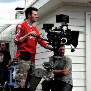 Brandon Cox on the set of MISSING WILLIAM in Rhode Island