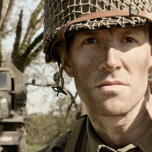 Daniel Magill as Paratrooper Fisher in the World War II film The Last Rescue.
