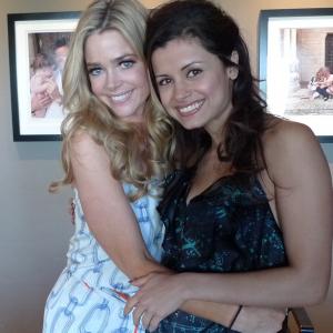On set of Film Mother's Little Helpers; Denise Richards & Catalina Rodriguez