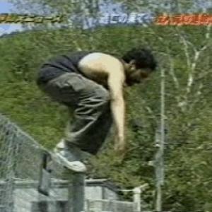 Jumping a Fence JAPAN TV stunts