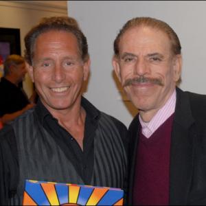 Actor Mark Valinsky and Artist Icon Peter Max, Private showing, Beverly Hills, California