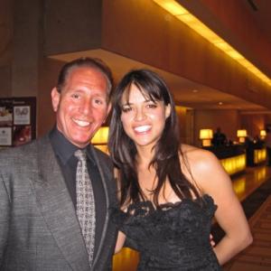 Mark Valinsky and Michelle Rodriguez of AVATAR, at the Beverly Hilton Hotel, Beverly Hills, California