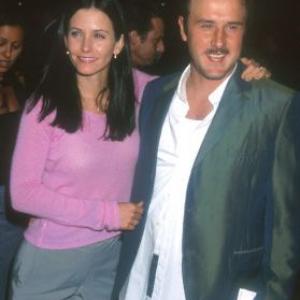 David Arquette and Courteney Cox at event of Sugar Town 1999