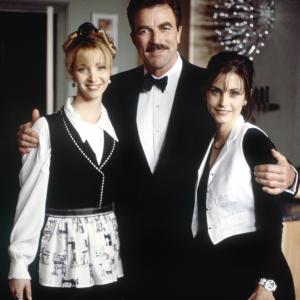 Still of Tom Selleck Courteney Cox and Lisa Kudrow in Draugai 1994