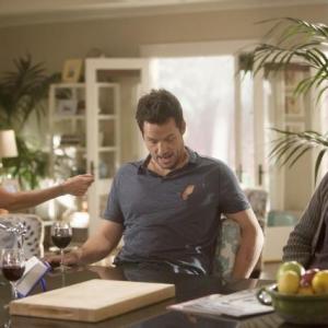 Still of Courteney Cox, Josh Hopkins and Dan Byrd in Cougar Town (2009)