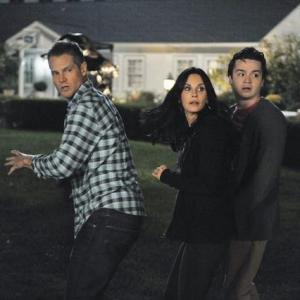 Still of Courteney Cox Dan Byrd and Brian Van Holt in Cougar Town 2009