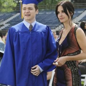Still of Courteney Cox and Dan Byrd in Cougar Town 2009