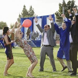Still of Courteney Cox Busy Philipps Dan Byrd Ian Gomez and Brian Van Holt in Cougar Town 2009