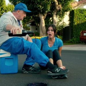 Still of Courteney Cox and Ken Jenkins in Cougar Town 2009
