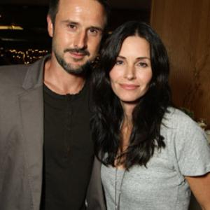 David Arquette and Courteney Cox at event of Appaloosa 2008