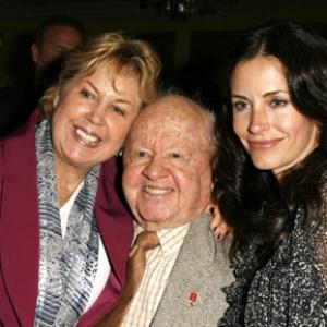 Courteney Cox Mickey Rooney and Jan Rooney