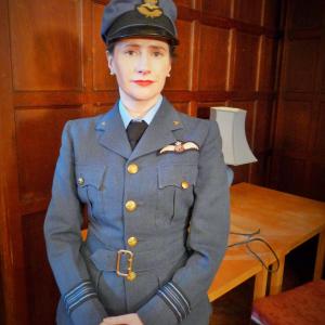 As SOE officer Vera Atkins in RAF uniform