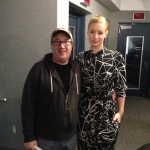 On the set of This Is Hot 97 with Iggy Azalea