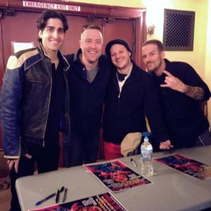 Joey Bicicchi Frank Zieger Mike Dozier and Gary Michael Schultz at Terror in the Aisles for Devil in My Ride Midwest Festival Premiere