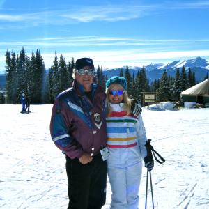 STEVE & CINDY ON SKIS IN VAIL