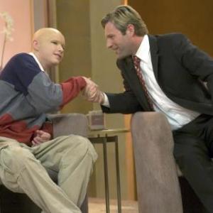 Still of Aaron Eckhart and Eric Haberman in Thank You for Smoking 2005