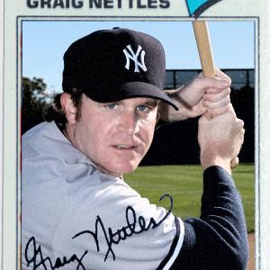 Imitation Baseball Card; 1977 Graig Nettles (Actor- Alex Cranmer) 