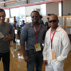 Patryk Rebisz, Kevin Arbouet, Larry Strong at the Hollywood Film Festival