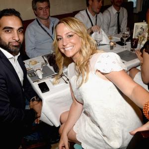 Fahar Faizaan and IMDbs Emily Glassman attend the IMDBs 2013 Cannes Film Festival Dinner Party during the 66th Annual Cannes Film Festival at Restaurant Mantel on May 20 2013 in Cannes France