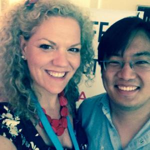 CreatorActor Exec Producer S Siobhan McCarthy of PARKED with Co Star Freddie Wong in LA for Banff CIC Connect