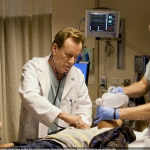 Jayson Warner Smith with Lauren Ambrose and James Woods in A&E's Coma