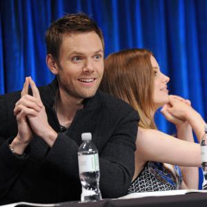 Joel McHale and Gillian Jacobs at event of Community 2009