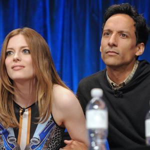 Gillian Jacobs and Danny Pudi at event of Community 2009