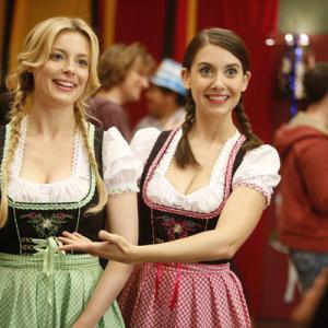 Still of Alison Brie and Gillian Jacobs in Community (2009)