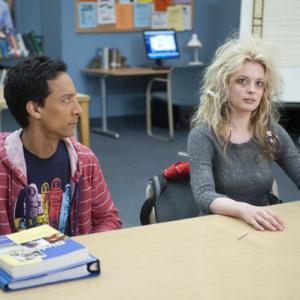 Still of Gillian Jacobs and Danny Pudi in Community (2009)