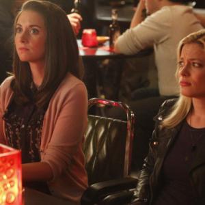 Still of Alison Brie and Gillian Jacobs in Community 2009