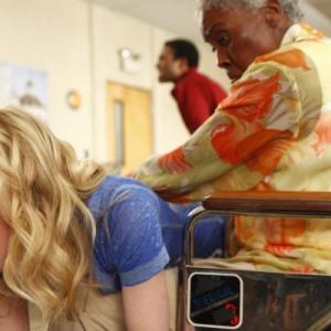 Still of Gillian Jacobs and Donald Glover in Community (2009)