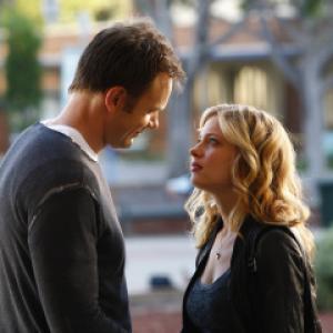 Still of Joel McHale and Gillian Jacobs in Community 2009