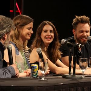 Joel McHale, Dan Harmon, Alison Brie and Gillian Jacobs at event of Community (2009)